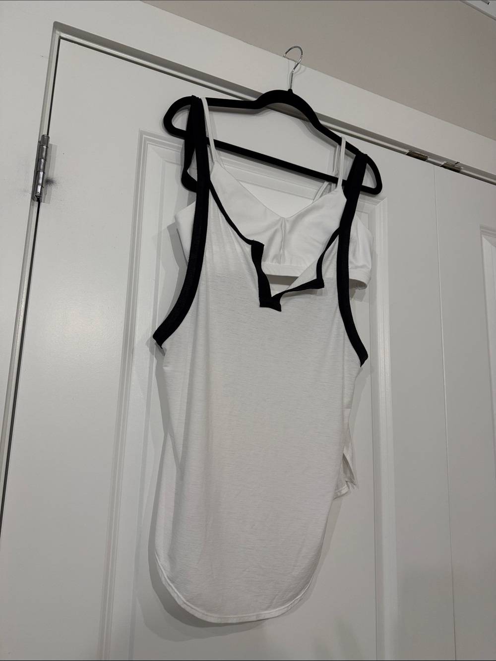 Fp movement - white & blank tank with built in bra